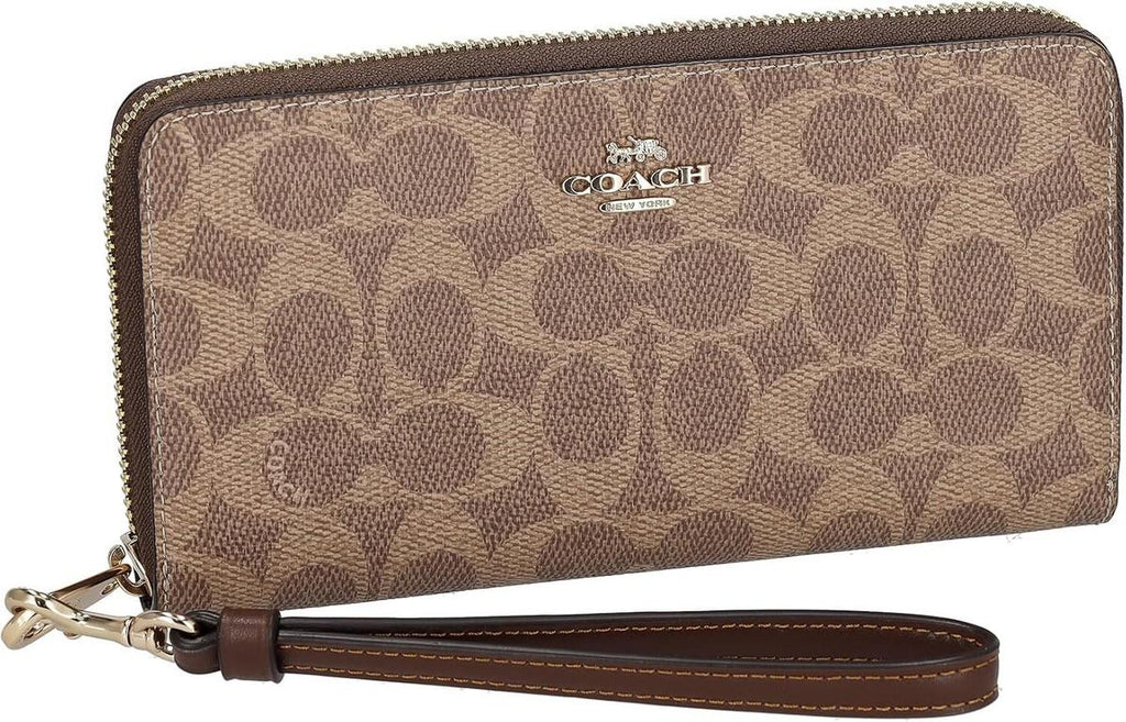 COACH x Peanuts Long Zip Around Wallet Signature Canvas Snoopy & Woodstock CE705 – NWT