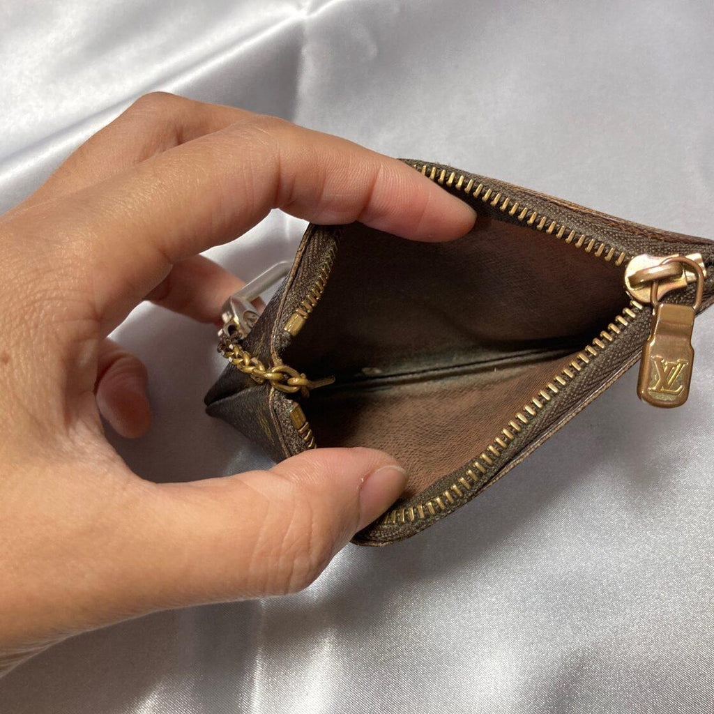 Louis Vuitton Key Pouch M62650 Monogram Canvas Coin Card Holder with Key Ring