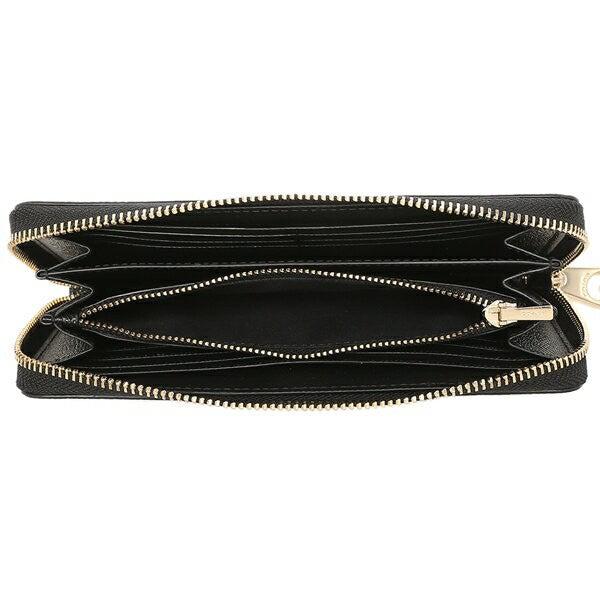 Coach F53834 Long Zip Around Wallet Signature Leather Black Japan New