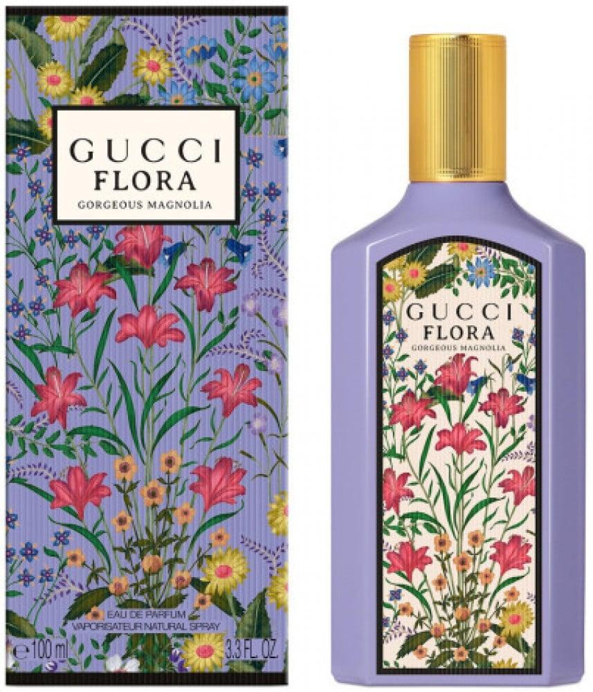 Gucci Flora Gorgeous Magnolia Eau de Parfum Spray for Women 3.3 oz / 100ml – Luxury Fragrance