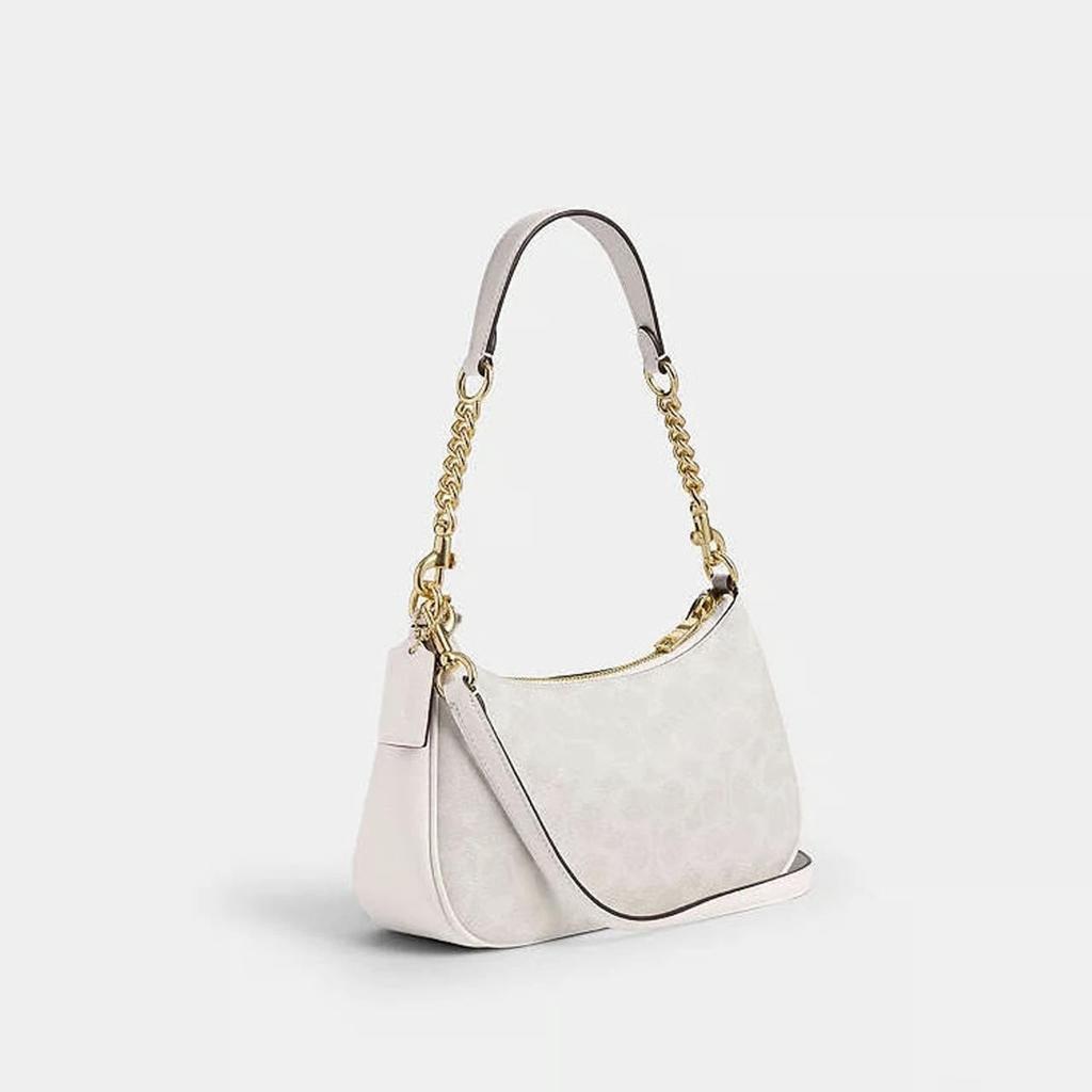 Coach Teri Women's Shoulder Bag in Signature Canvas – Chalk (CA548)