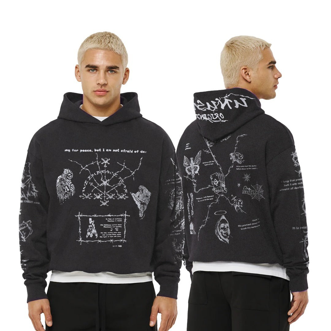 Cross Eyed Streetwear Graphic Hoodie