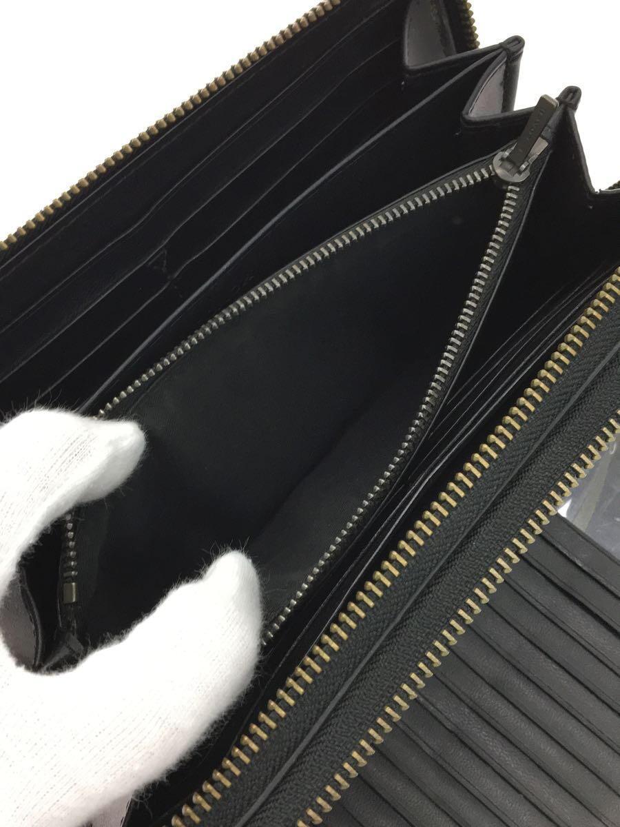 Coach F53834 Long Zip Around Wallet Signature Leather Black Japan New