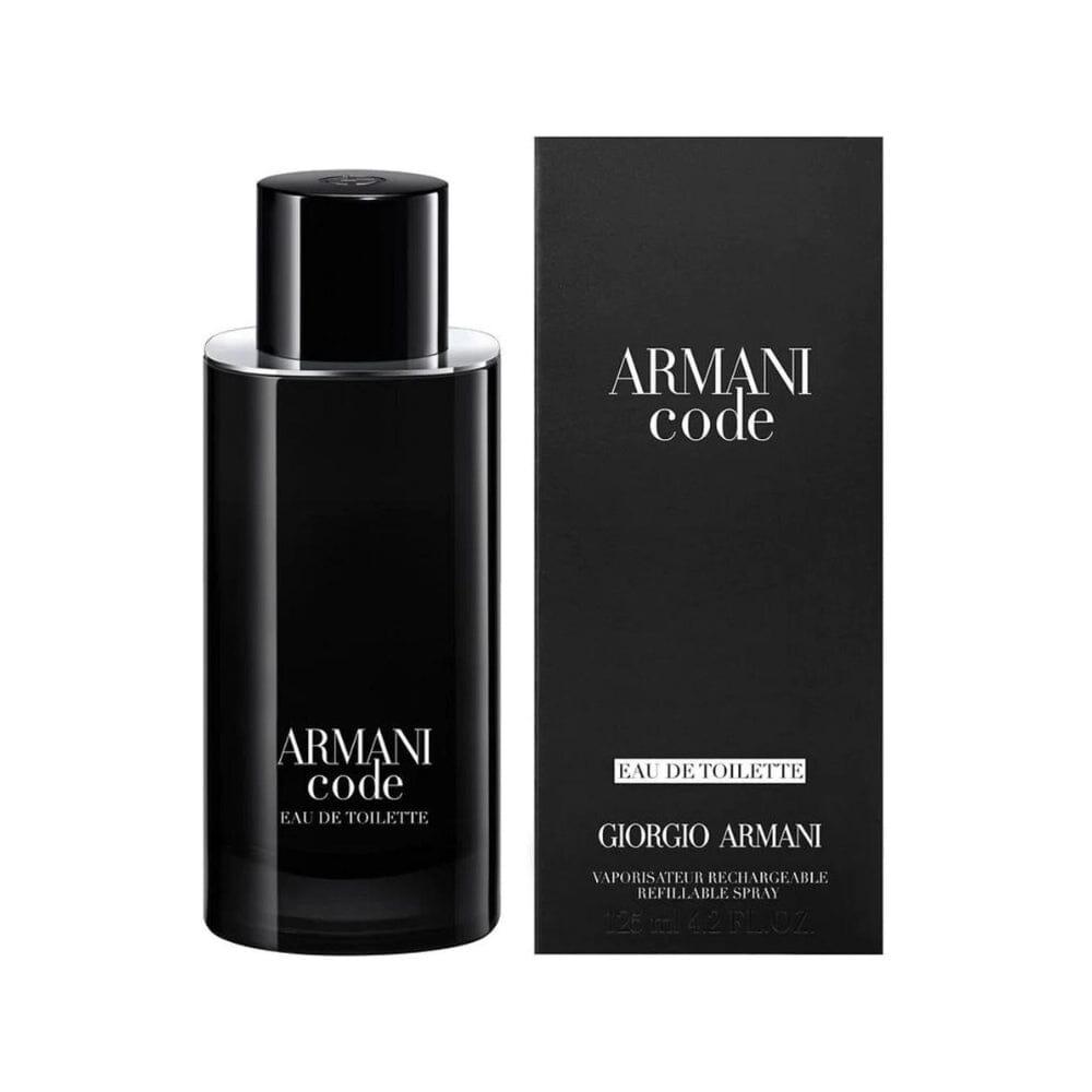 Giorgio Armani Code Eau de Toilette Spray 3.4 oz / 100ml Refillable Cologne for Men