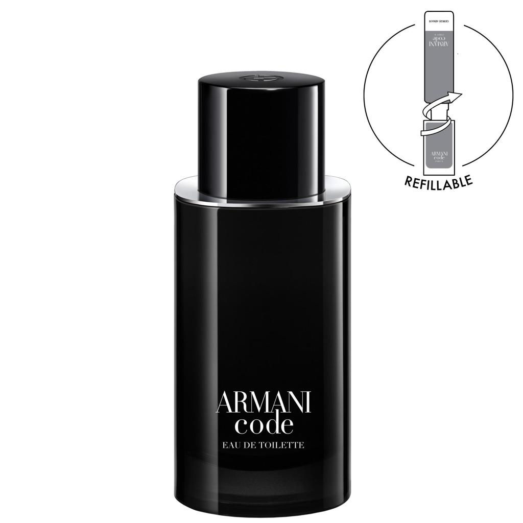 Giorgio Armani Code Eau de Toilette Spray 3.4 oz / 100ml Refillable Cologne for Men